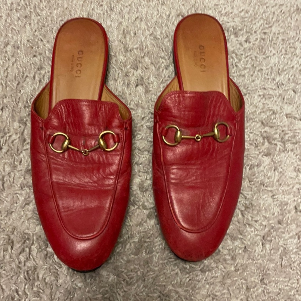 Gucci loafers (red)